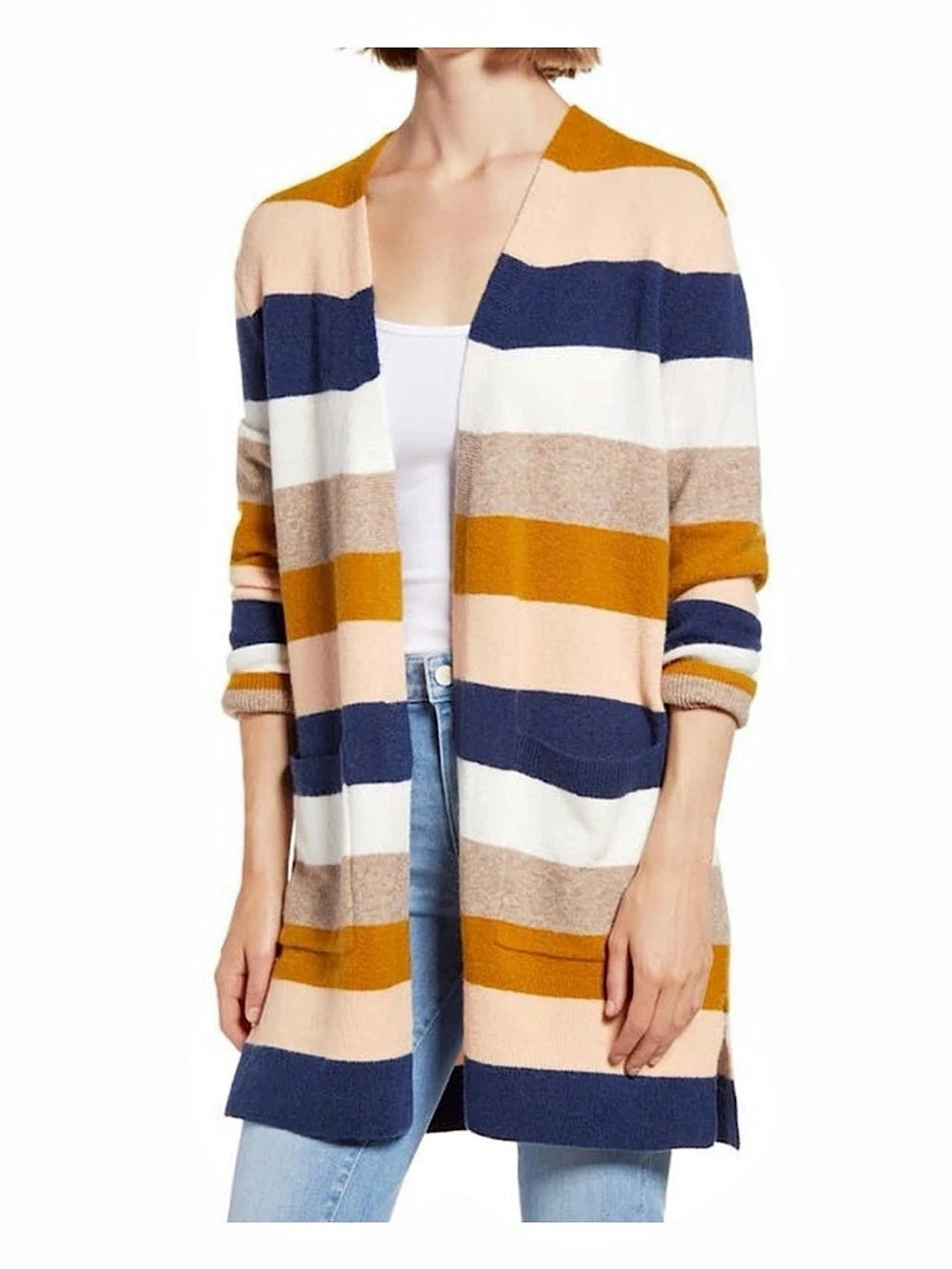 Madewell Striped Wool Cardigan XS